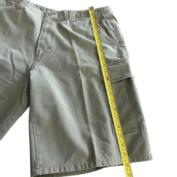 Fargo men’s cargo shorts with pockets size 36 waist utility 100% cotton green - Picture 5 of 10
